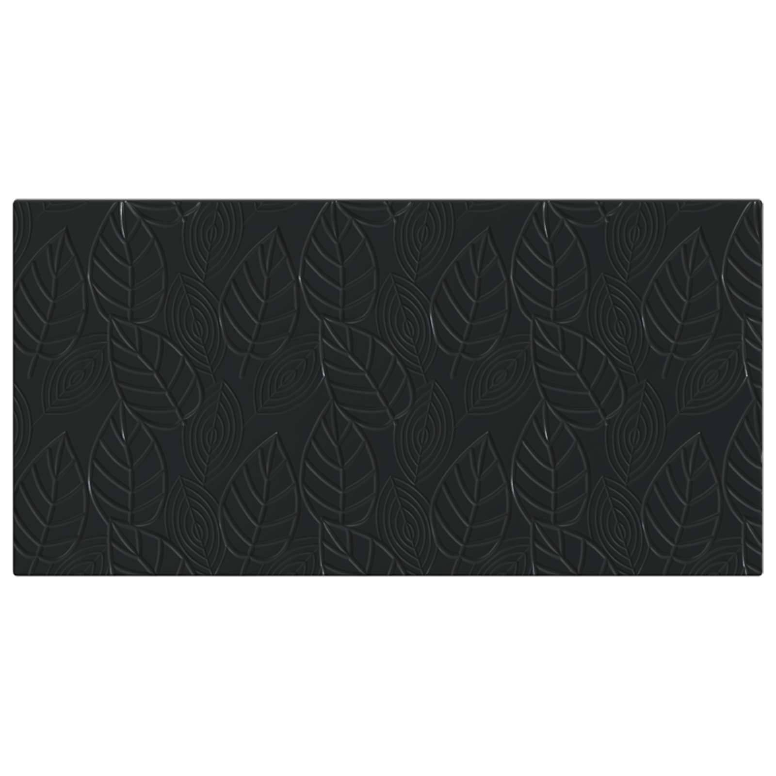 vidaXL Wall-Mounted Headboard DELFT Black Engineered Wood 3
