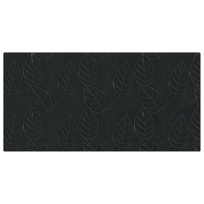 vidaXL Wall-Mounted Headboard DELFT Black Engineered Wood 3