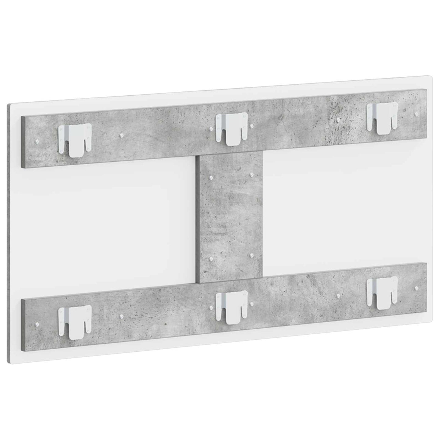 vidaXL Wall-Mounted Headboard DELFT Concrete Grey Engineered Wood 5