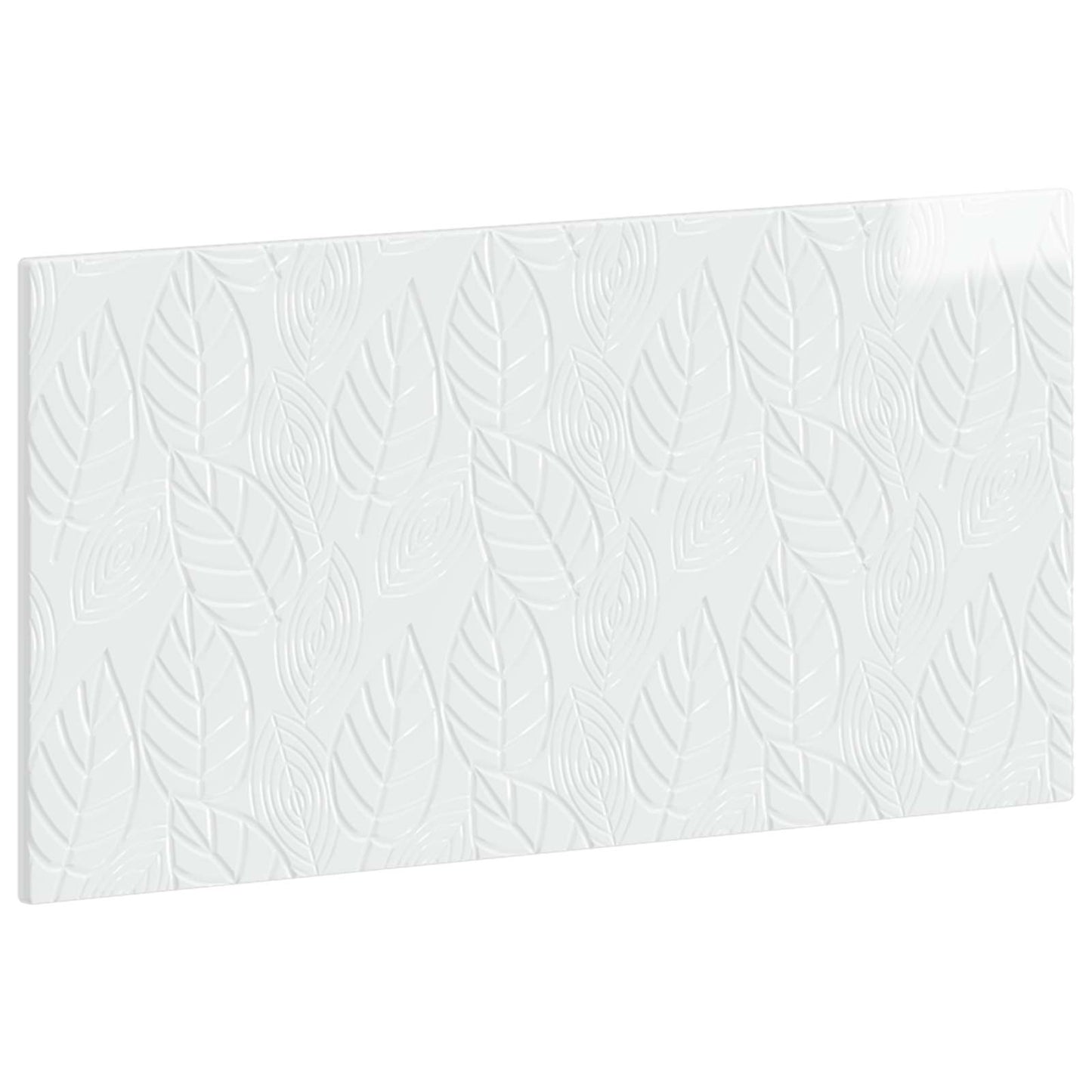 vidaXL Wall-Mounted Headboard DELFT High Gloss White Engineered Wood 2