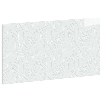 vidaXL Wall-Mounted Headboard DELFT High Gloss White Engineered Wood 2