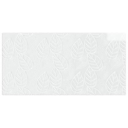 vidaXL Wall-Mounted Headboard DELFT High Gloss White Engineered Wood 3