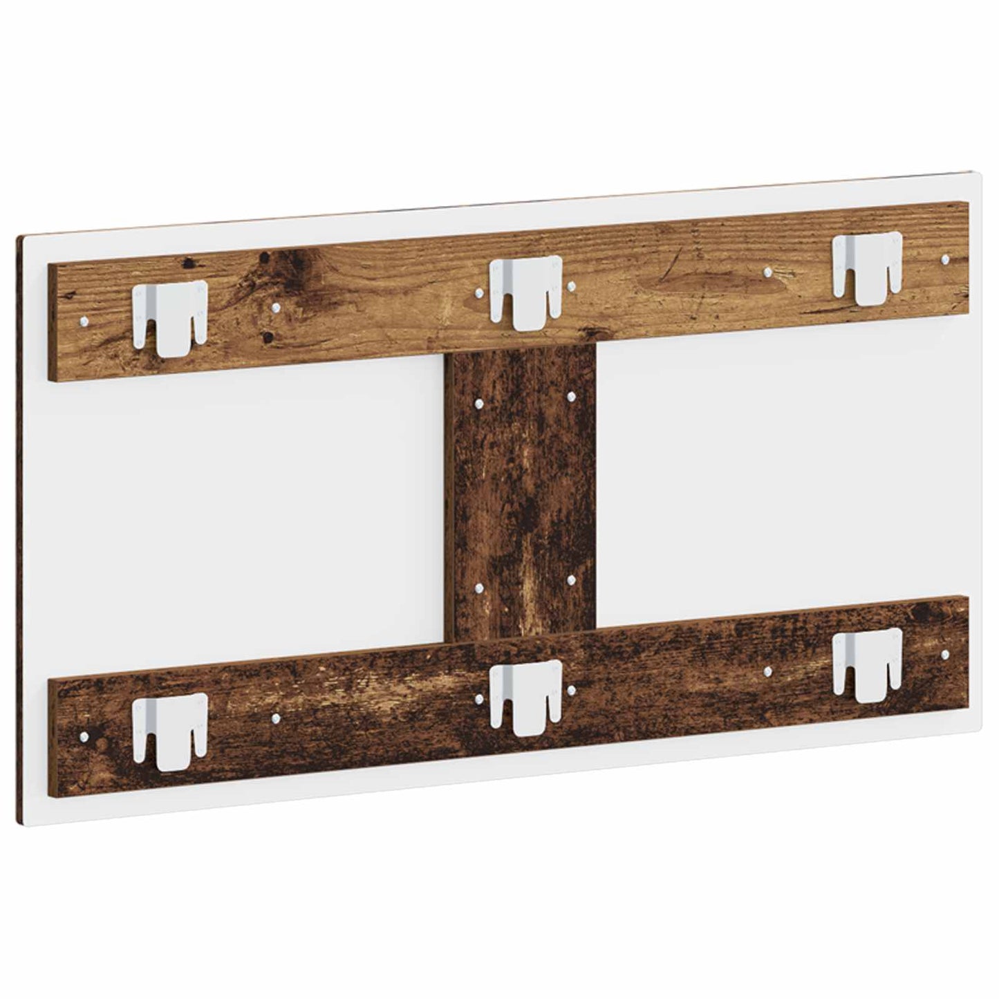 vidaXL Wall-Mounted Headboard DELFT Old Wood Engineered Wood 5