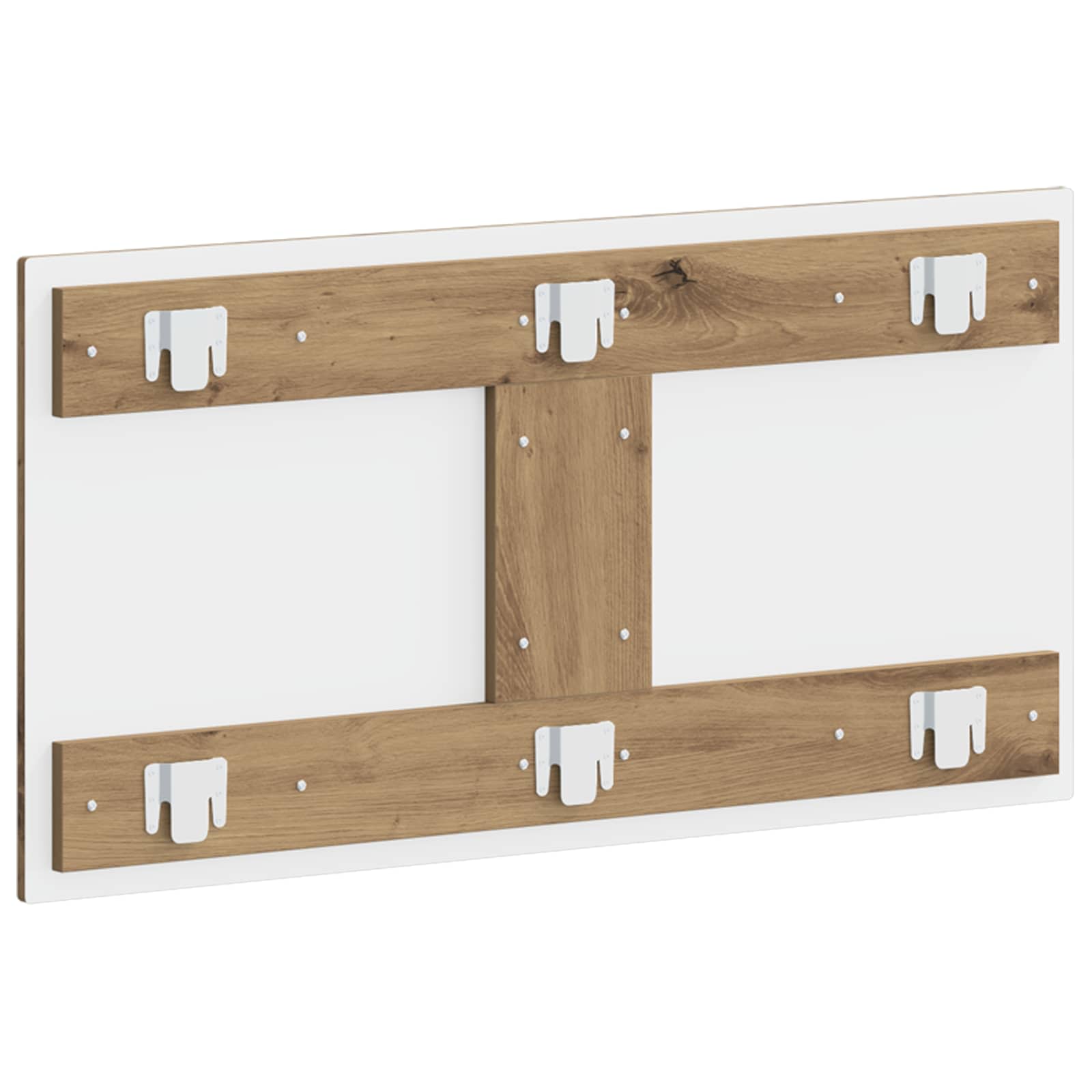vidaXL Wall-Mounted Headboard DELFT Artisan Oak Engineered Wood 5
