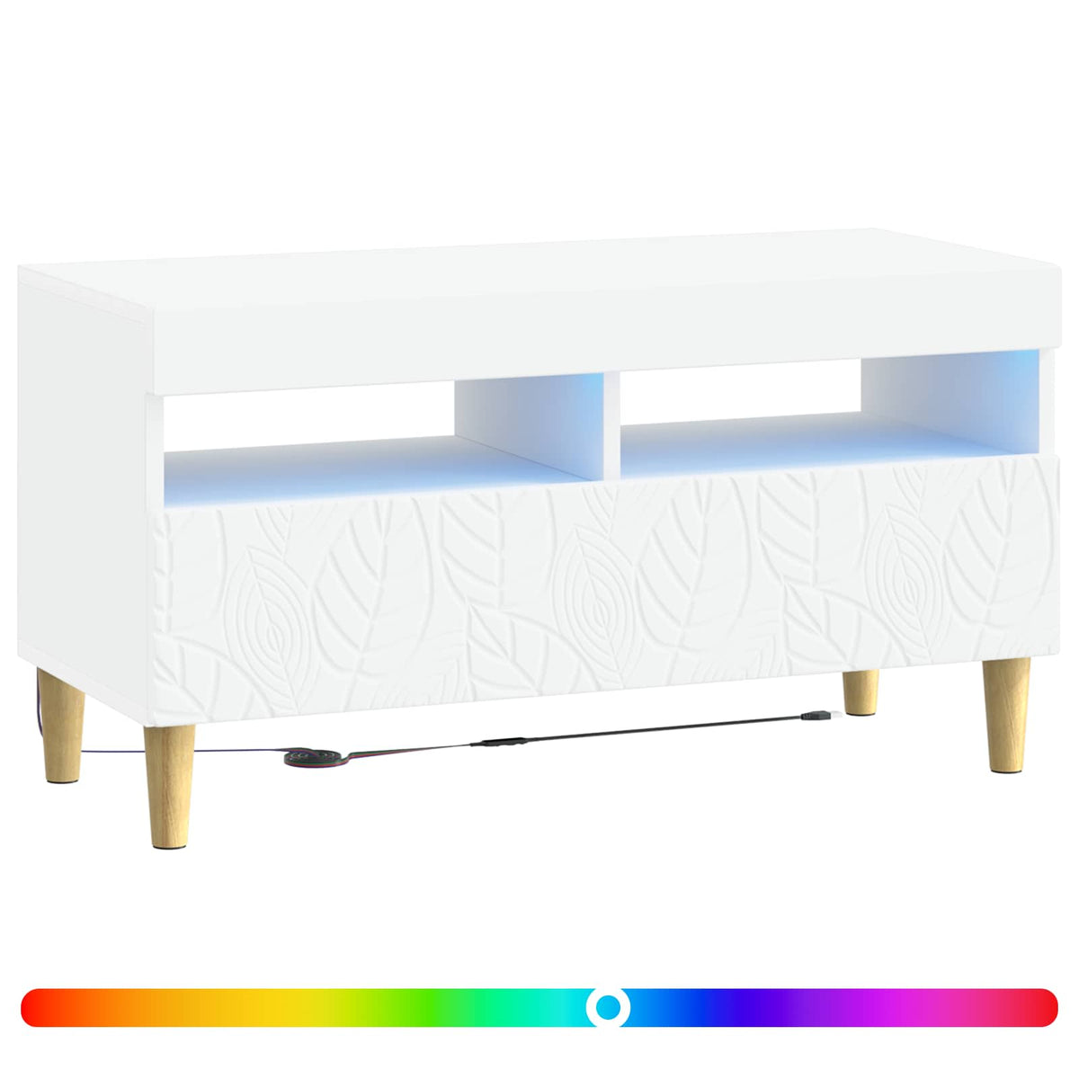 LED TV Cabinet Engineered Wood White