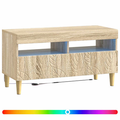 LED TV Cabinet Engineered Wood Sonoma oak