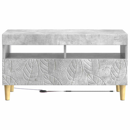 vidaXL LED TV Cabinet Concrete Grey Engineered Wood 6