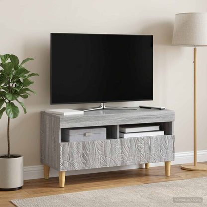 vidaXL LED TV Cabinet Grey Sonoma Engineered Wood 4