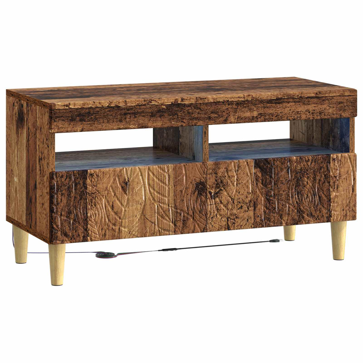 LED TV Cabinet Engineered Wood Old wood