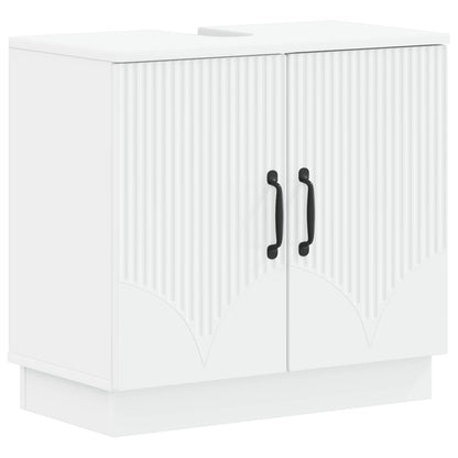 vidaXL Bathroom Sink Cabinet HOORN White 59.5 x 31.5x 56 cm 2