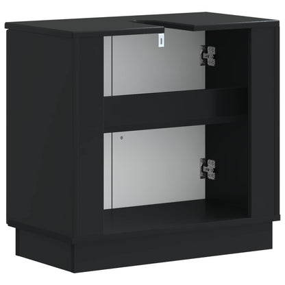 vidaXL Bathroom Sink Cabinet HOORN Black 59.5 x 31.5x 56 cm 6