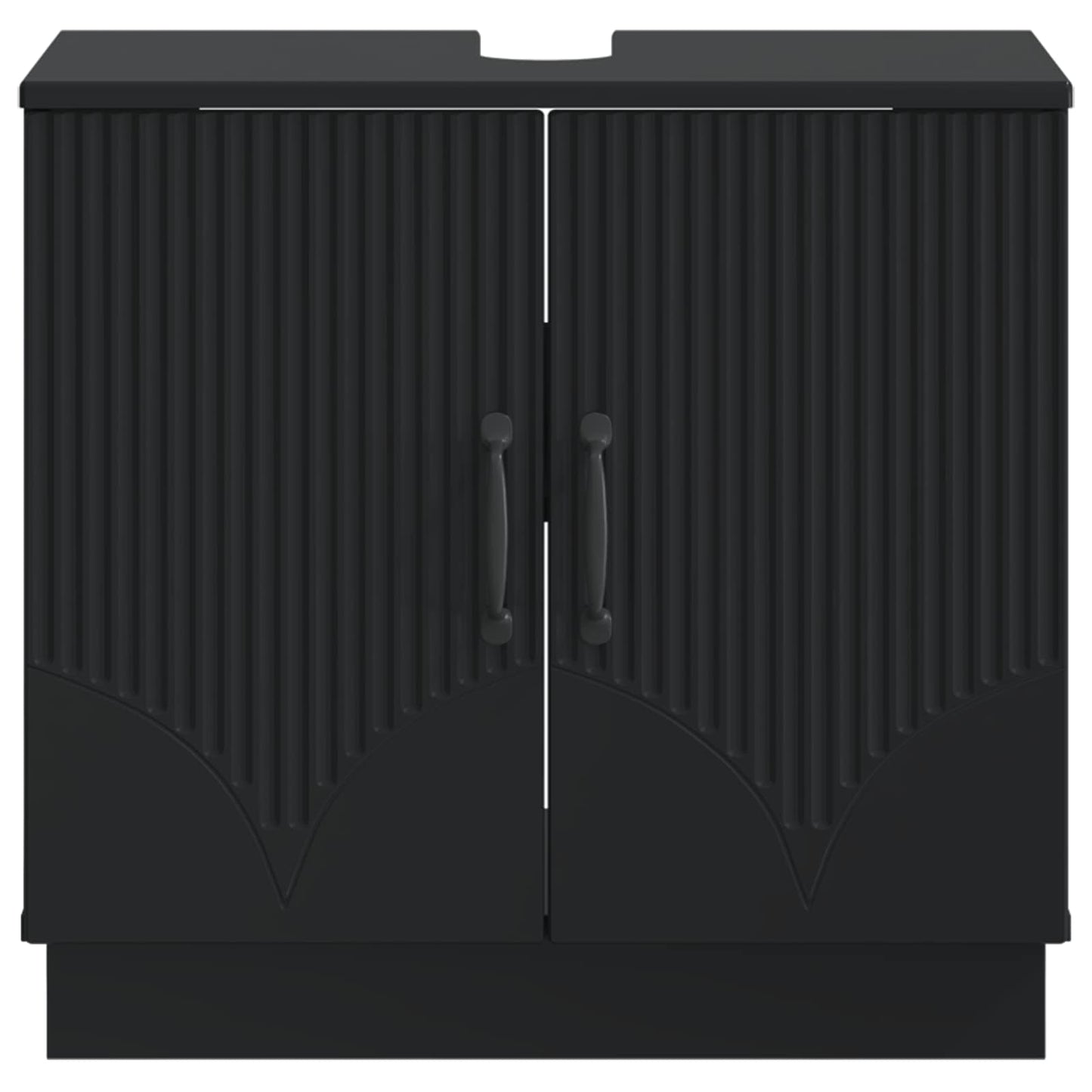 vidaXL Bathroom Sink Cabinet HOORN Black 59.5 x 31.5x 56 cm 4