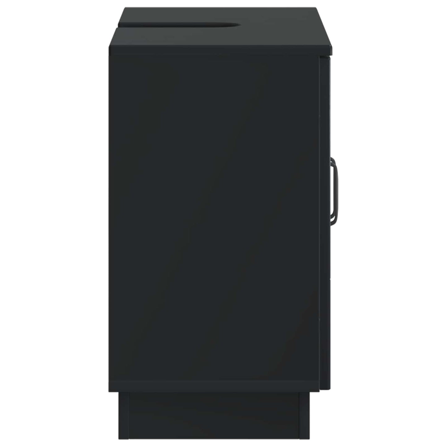 vidaXL Bathroom Sink Cabinet HOORN Black 59.5 x 31.5x 56 cm 5