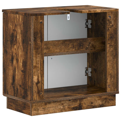 vidaXL Bathroom Sink Cabinet HOORN Smoked Oak 59.5 x 31.5x 56 cm 6