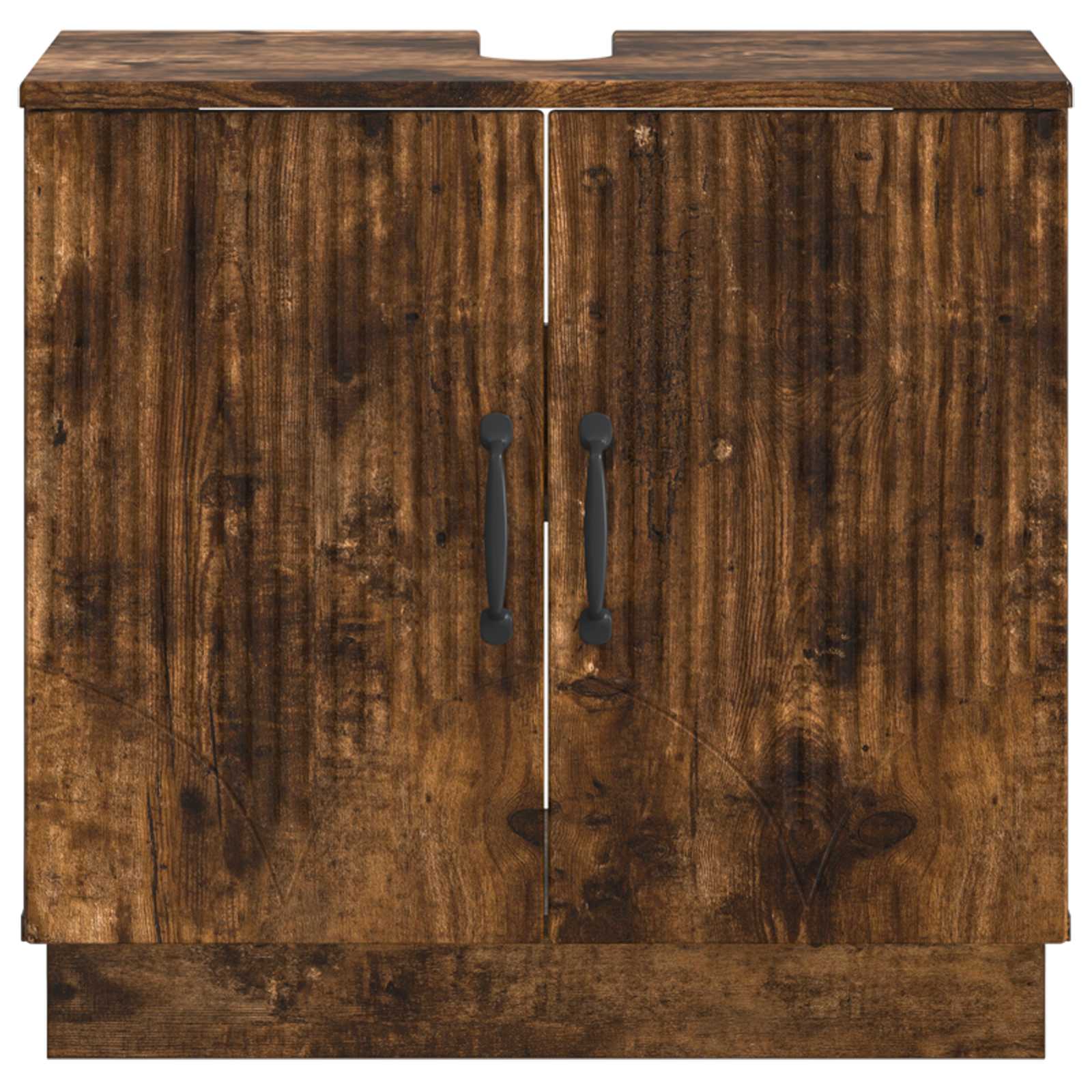 vidaXL Bathroom Sink Cabinet HOORN Smoked Oak 59.5 x 31.5x 56 cm 4