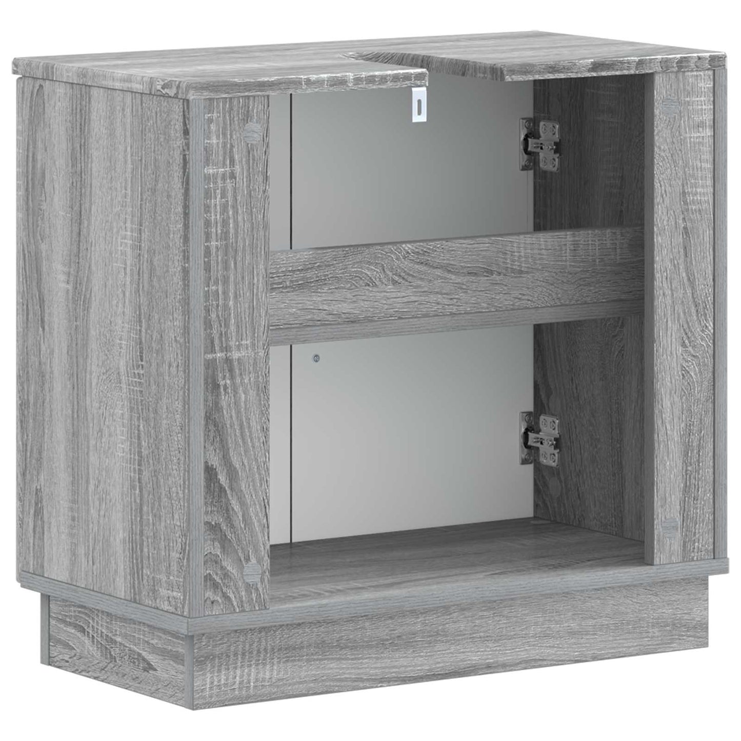 vidaXL Bathroom Sink Cabinet HOORN Grey Sonoma 59.5 x 31.5x 56 cm 6
