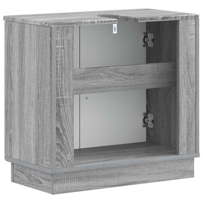 vidaXL Bathroom Sink Cabinet HOORN Grey Sonoma 59.5 x 31.5x 56 cm 6