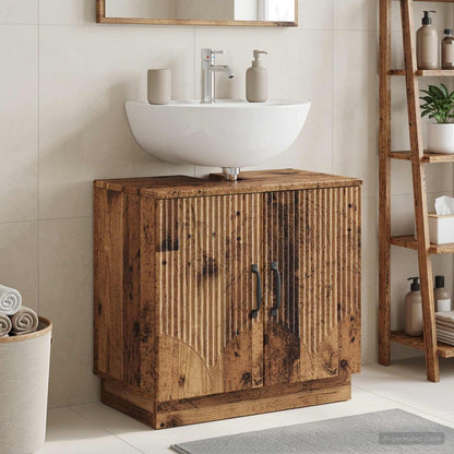 vidaXL Bathroom Sink Cabinet HOORN Old Wood 59.5 x 31.5x 56 cm 1