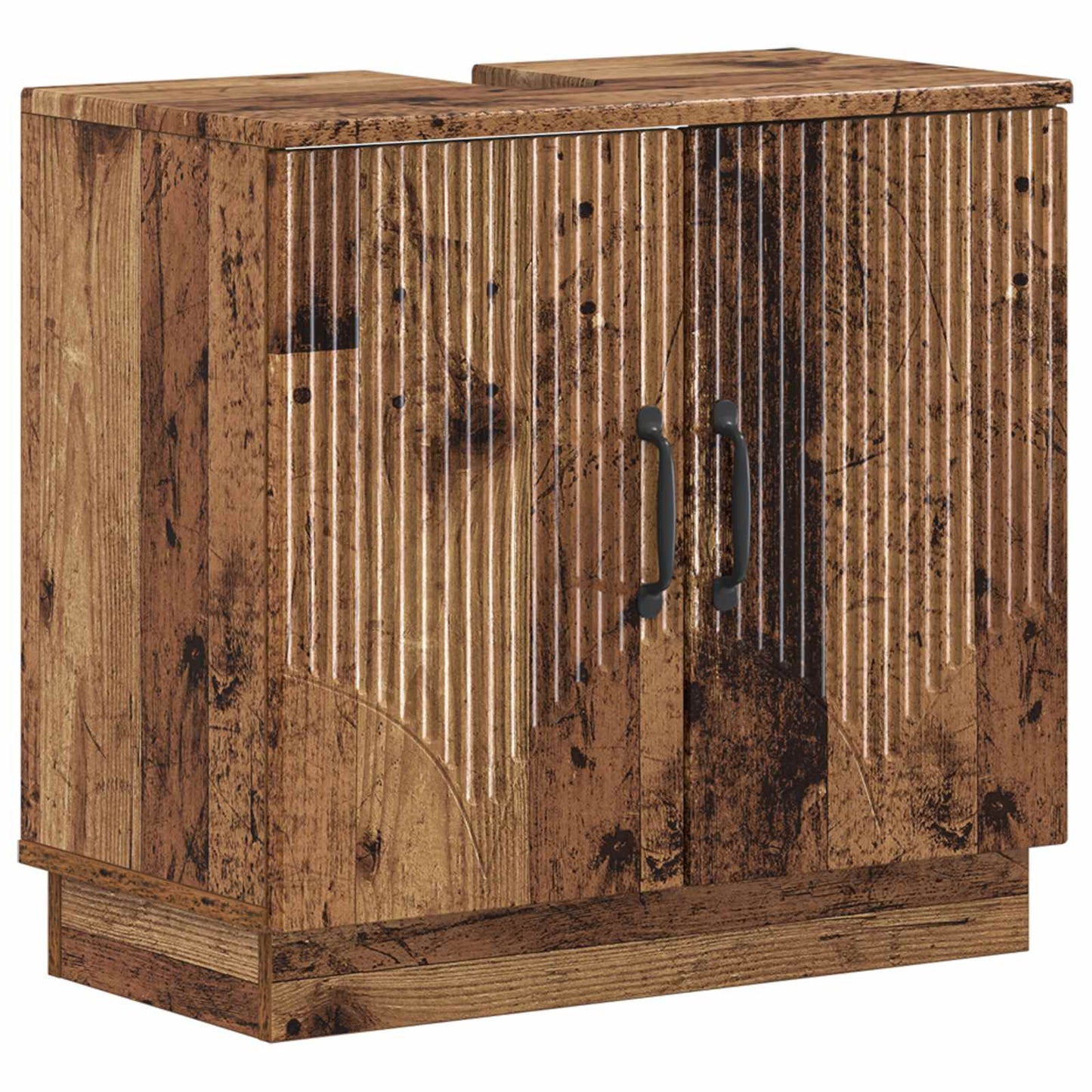 vidaXL Bathroom Sink Cabinet HOORN Old Wood 59.5 x 31.5x 56 cm 2