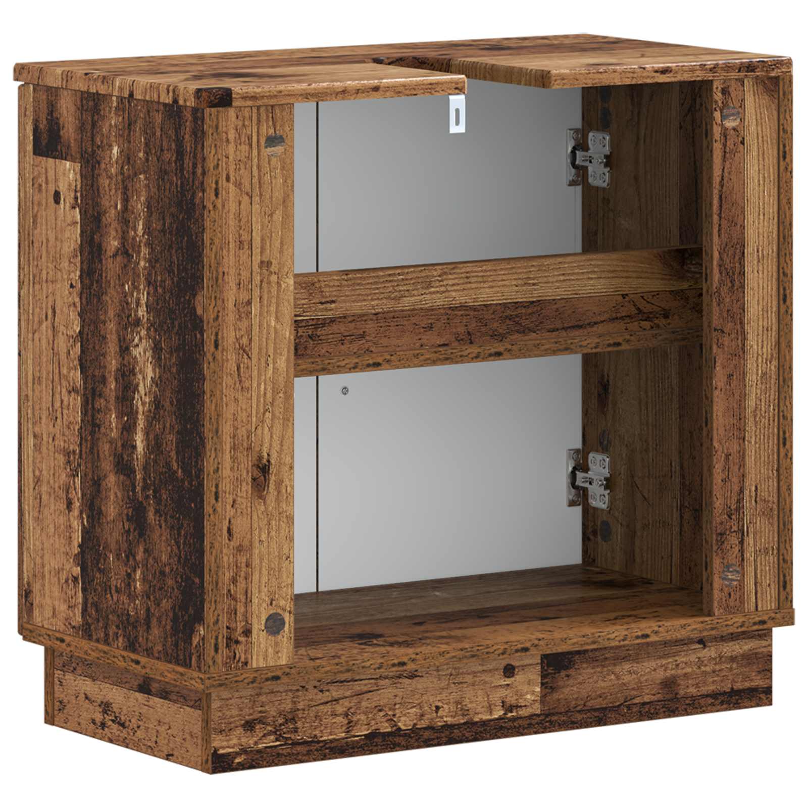 vidaXL Bathroom Sink Cabinet HOORN Old Wood 59.5 x 31.5x 56 cm 6