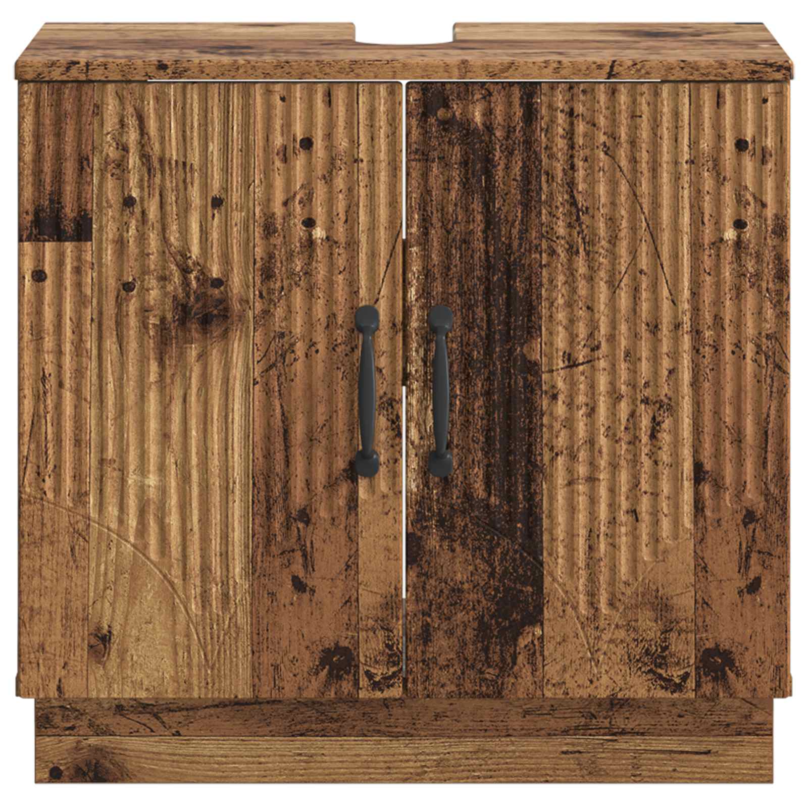 vidaXL Bathroom Sink Cabinet HOORN Old Wood 59.5 x 31.5x 56 cm 4