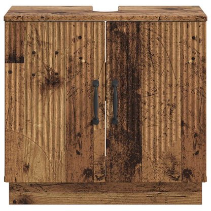 vidaXL Bathroom Sink Cabinet HOORN Old Wood 59.5 x 31.5x 56 cm 4