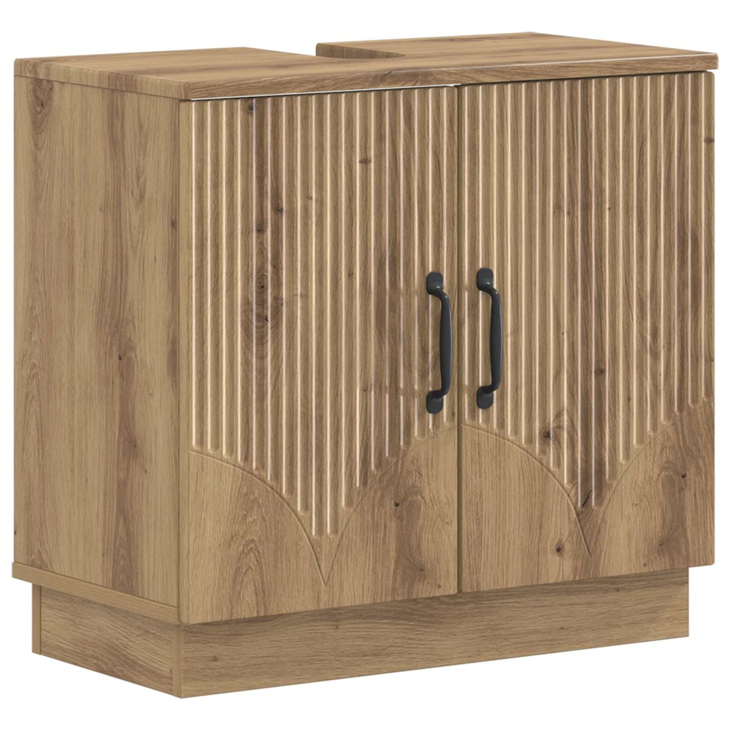 vidaXL Bathroom Sink Cabinet HOORN Artisan Oak 59.5 x 31.5x 56 cm 2