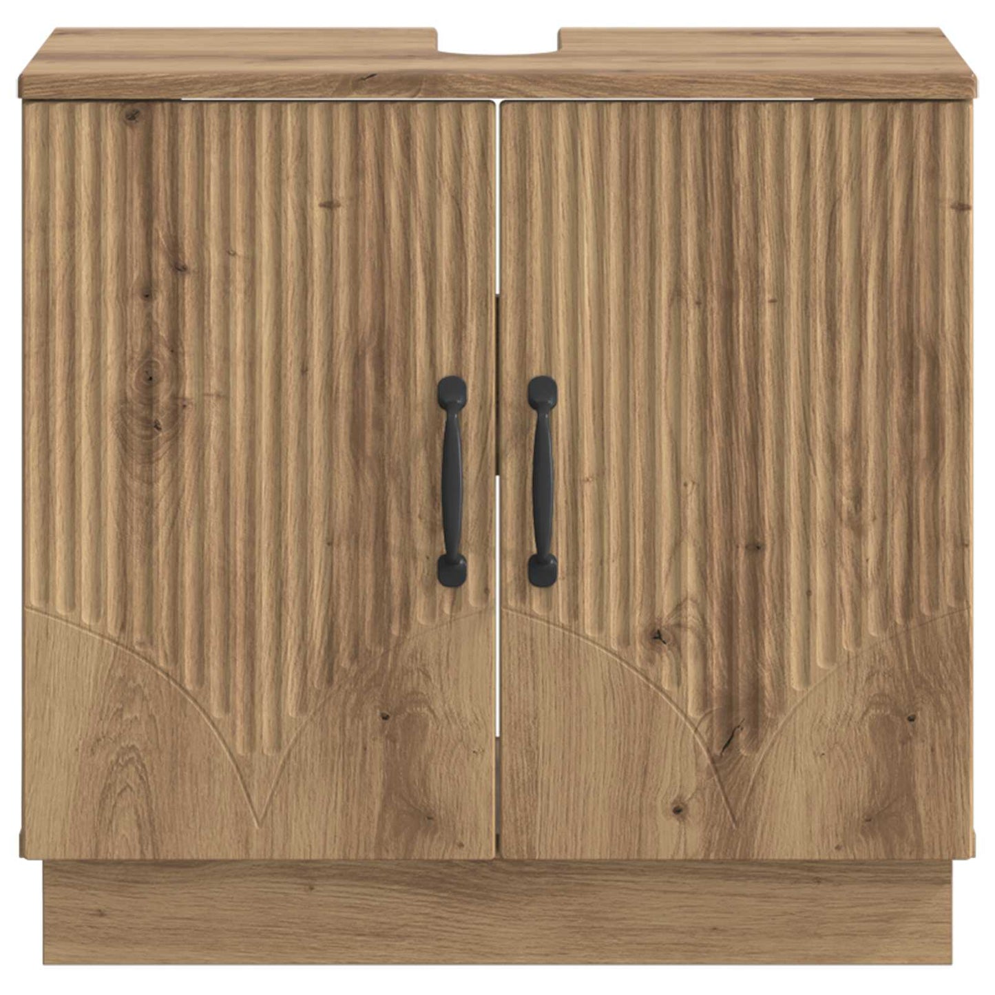 vidaXL Bathroom Sink Cabinet HOORN Artisan Oak 59.5 x 31.5x 56 cm 4
