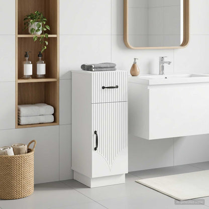 vidaXL Bathroom Storage Cainet HOORN White 30 x 31 x 77 cm 1