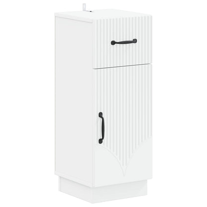 vidaXL Bathroom Storage Cainet HOORN White 30 x 31 x 77 cm 2