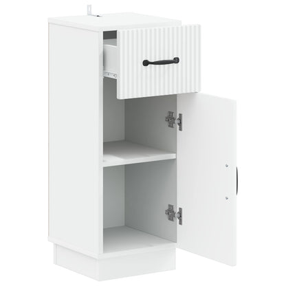 vidaXL Bathroom Storage Cainet HOORN White 30 x 31 x 77 cm 3