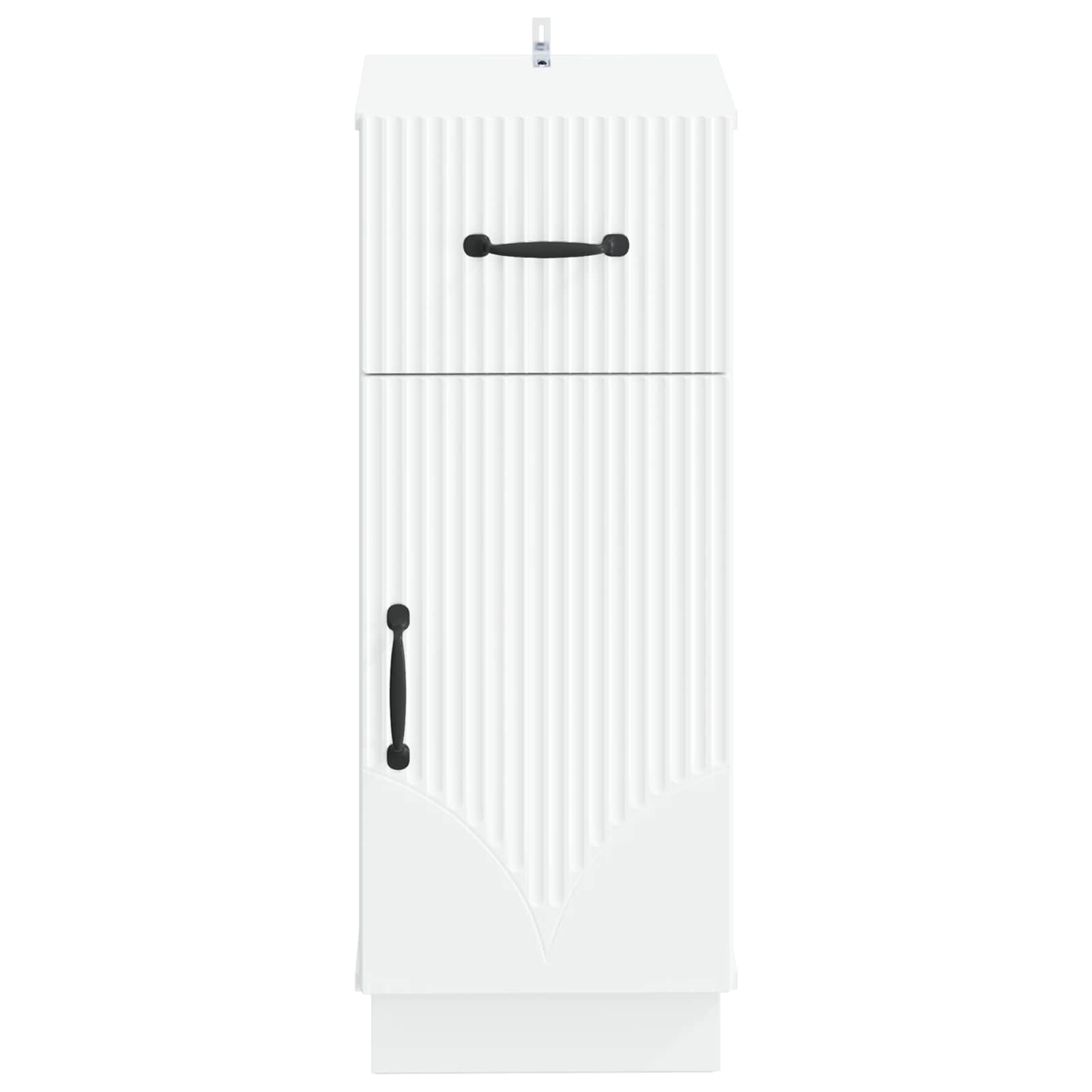 vidaXL Bathroom Storage Cainet HOORN White 30 x 31 x 77 cm 4
