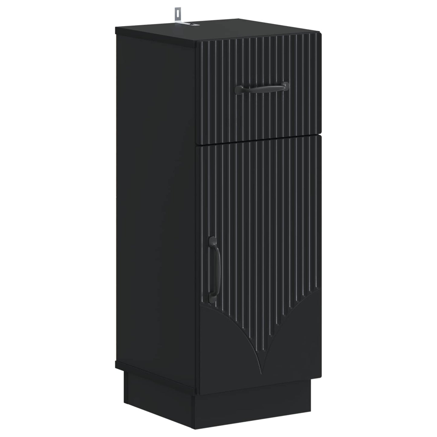 vidaXL Bathroom Storage Cainet HOORN Black 30 x 31 x 77 cm 2