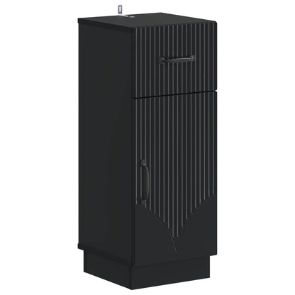 vidaXL Bathroom Storage Cainet HOORN Black 30 x 31 x 77 cm 2