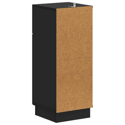 vidaXL Bathroom Storage Cainet HOORN Black 30 x 31 x 77 cm 6