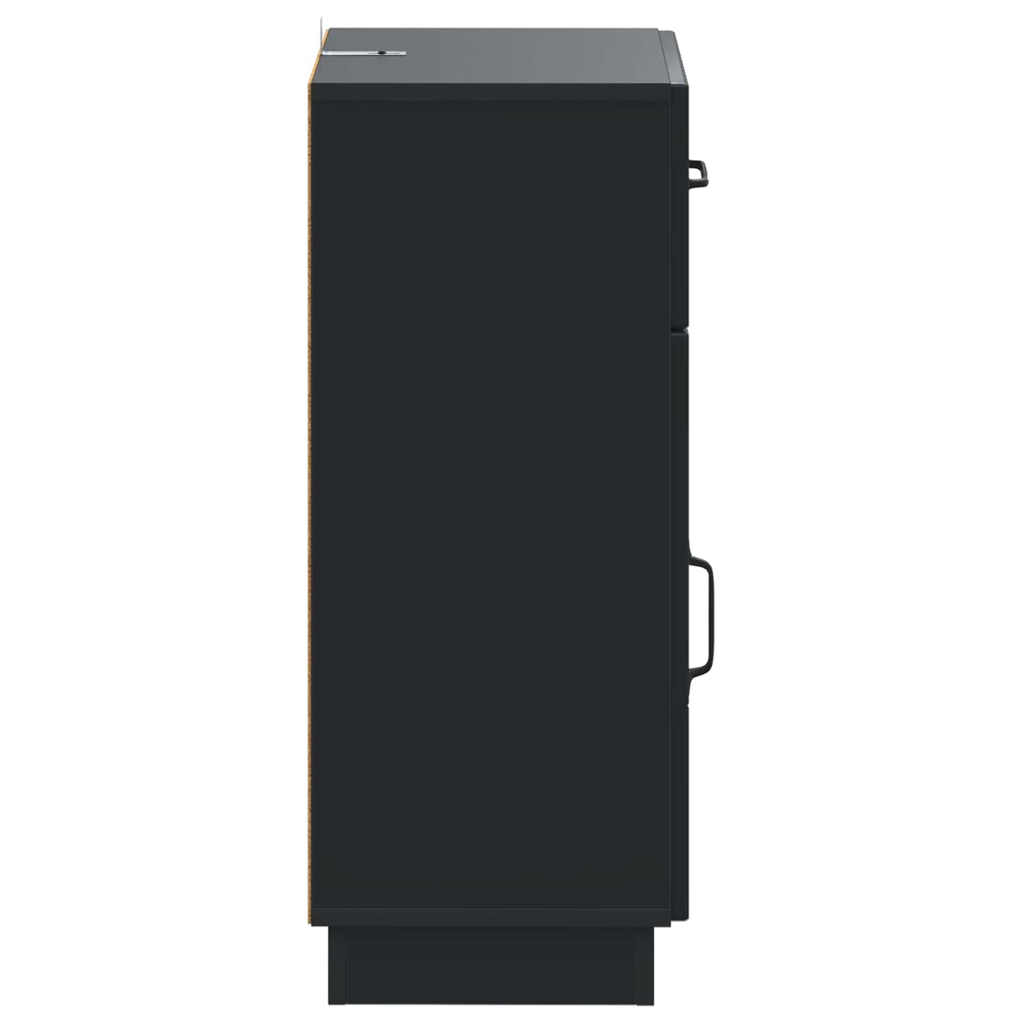 vidaXL Bathroom Storage Cainet HOORN Black 30 x 31 x 77 cm 5