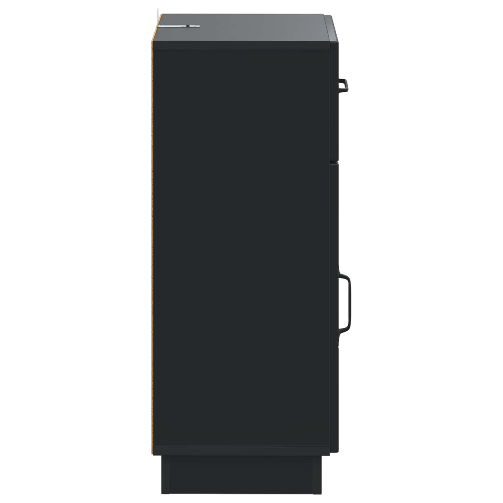 vidaXL Bathroom Storage Cainet HOORN Black 30 x 31 x 77 cm 5