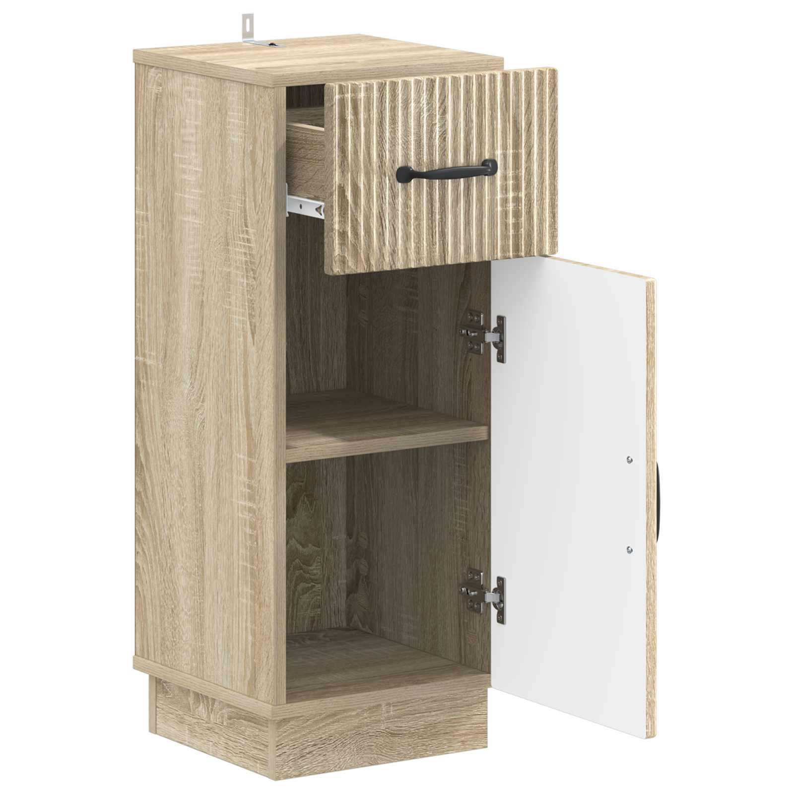 vidaXL Bathroom Storage Cainet HOORN Sonoma Oak 30 x 31 x 77 cm 3