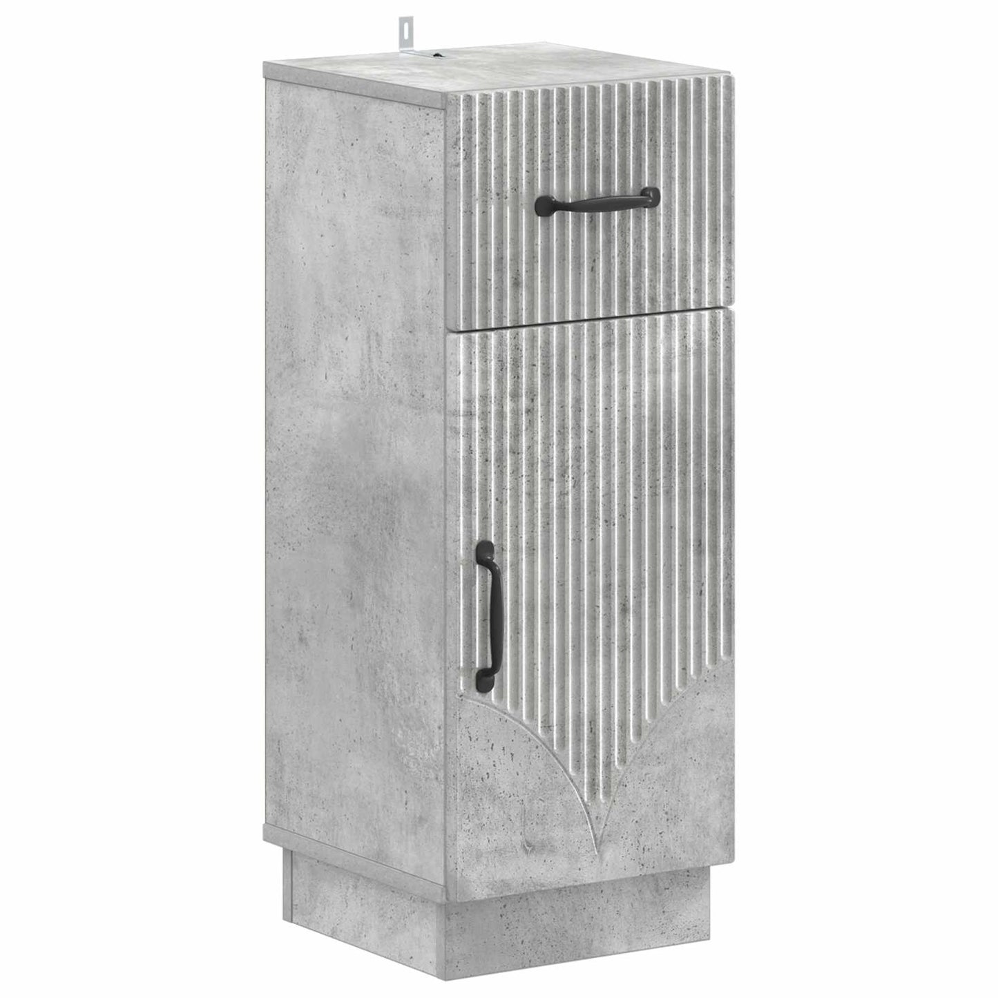 vidaXL Bathroom Storage Cainet HOORN Concrete Grey 30 x 31 x 77 cm 2
