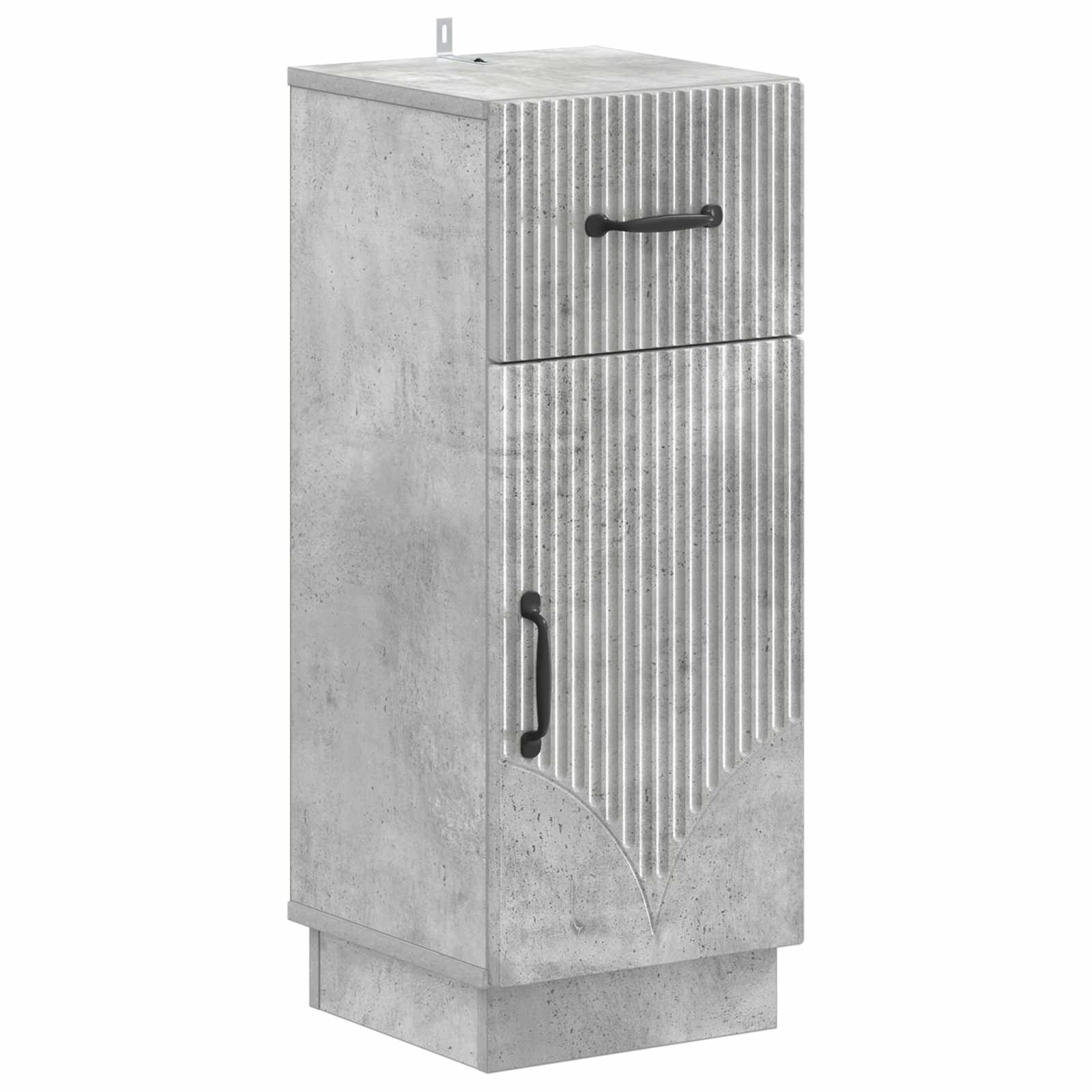 vidaXL Bathroom Storage Cainet HOORN Concrete Grey 30 x 31 x 77 cm 2