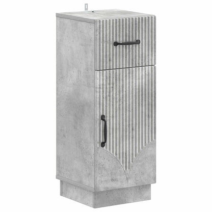 vidaXL Bathroom Storage Cainet HOORN Concrete Grey 30 x 31 x 77 cm 2