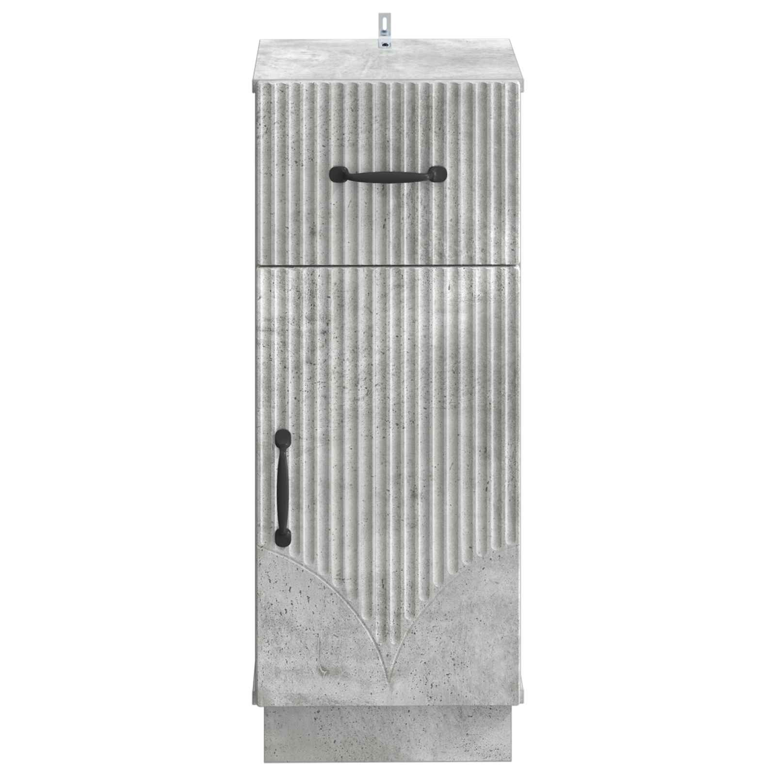 vidaXL Bathroom Storage Cainet HOORN Concrete Grey 30 x 31 x 77 cm 5