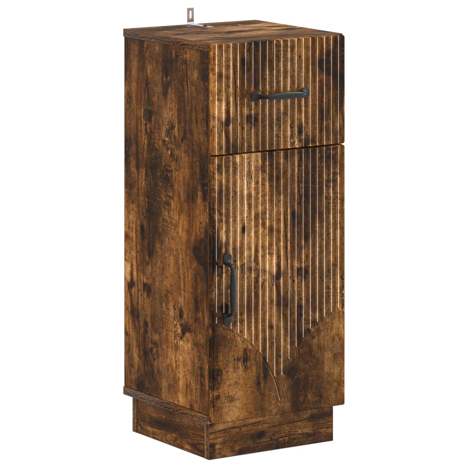 vidaXL Bathroom Storage Cainet HOORN Smoked Oak 30 x 31 x 77 cm 2