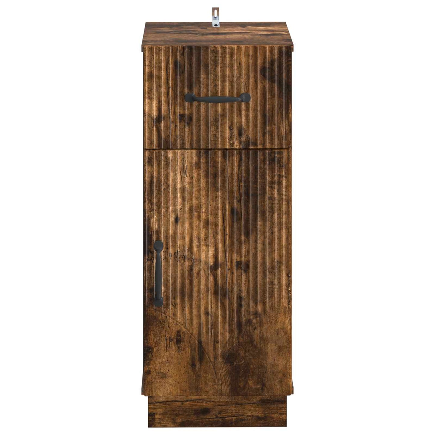 vidaXL Bathroom Storage Cainet HOORN Smoked Oak 30 x 31 x 77 cm 4