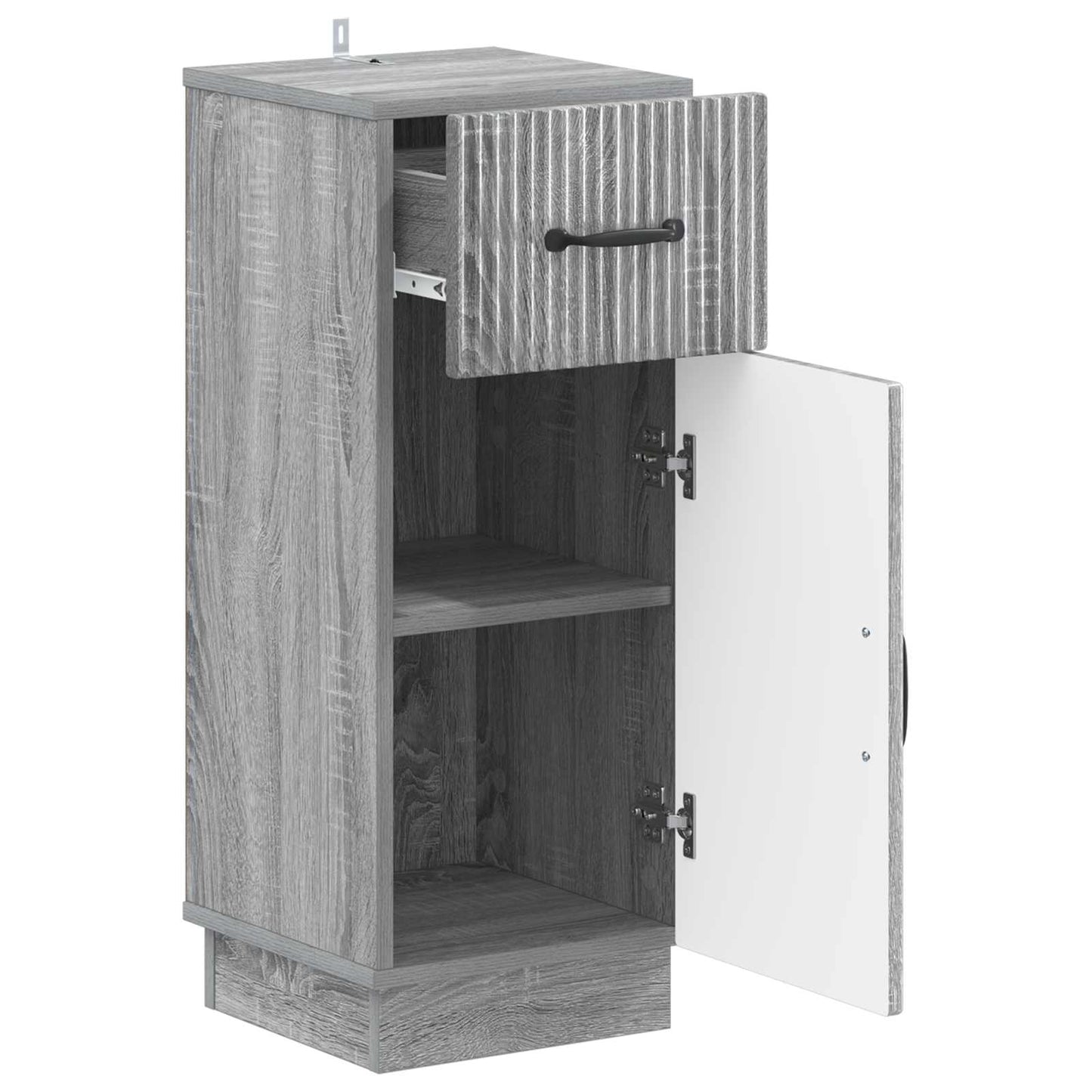 vidaXL Bathroom Storage Cainet HOORN Grey Sonoma 30 x 31 x 77 cm 3