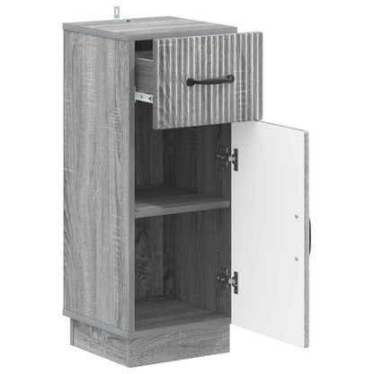 vidaXL Bathroom Storage Cainet HOORN Grey Sonoma 30 x 31 x 77 cm 3
