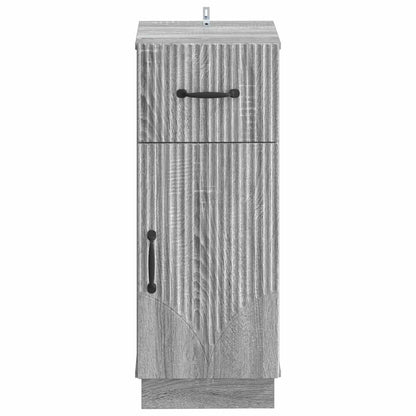 vidaXL Bathroom Storage Cainet HOORN Grey Sonoma 30 x 31 x 77 cm 4