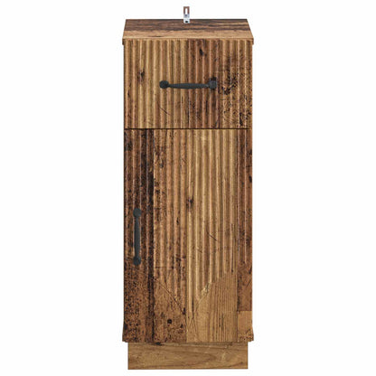 vidaXL Bathroom Storage Cainet HOORN Old Wood 30 x 31 x 77 cm 4
