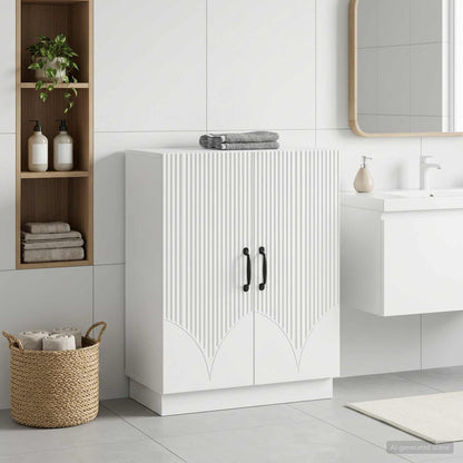 vidaXL Bathroom Storage Cainet HOORN White 59.5 x 31 x 77 cm 1
