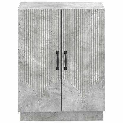 vidaXL Bathroom Storage Cainet HOORN Concrete Grey 59.5 x 31 x 77 cm 4